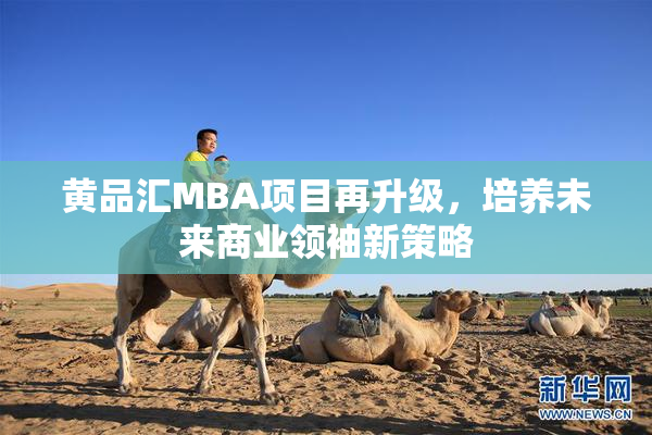 黄品汇MBA项目再升级，培养未来商业领袖新策略
