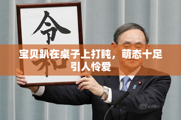 宝贝趴在桌子上打盹，萌态十足引人怜爱
