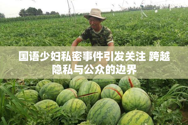 国语少妇私密事件引发关注 跨越隐私与公众的边界