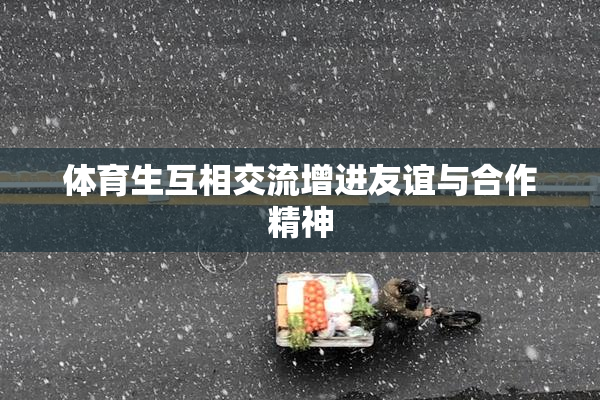 体育生互相交流增进友谊与合作精神