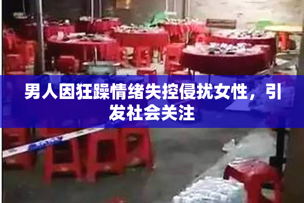 男人因狂躁情绪失控侵扰女性，引发社会关注
