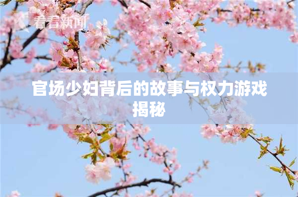 官场少妇背后的故事与权力游戏揭秘
