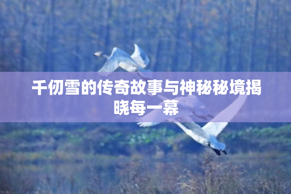 千仞雪的传奇故事与神秘秘境揭晓每一幕