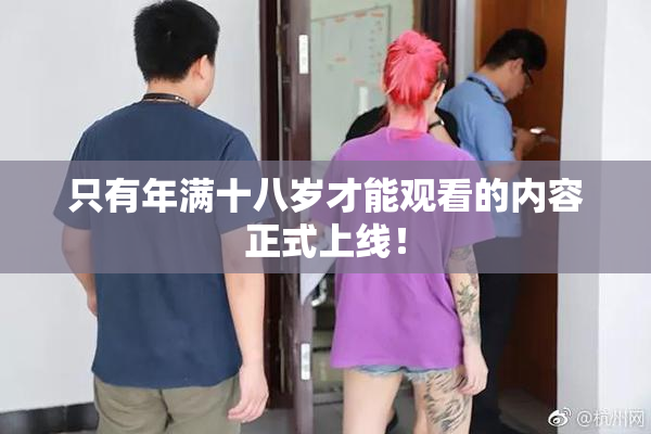 只有年满十八岁才能观看的内容正式上线！