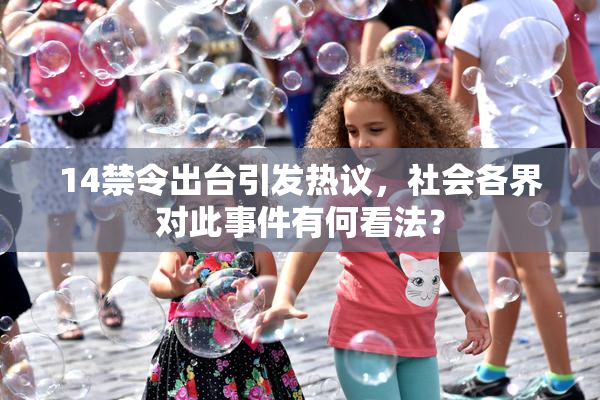 14禁令出台引发热议，社会各界对此事件有何看法？