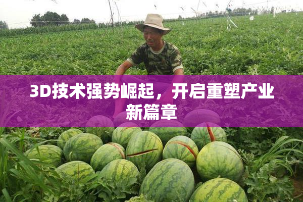 3D技术强势崛起，开启重塑产业新篇章