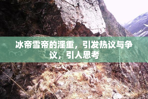 冰帝雪帝的淫重，引发热议与争议，引人思考