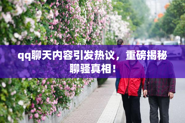 qq聊天内容引发热议，重磅揭秘聊骚真相！