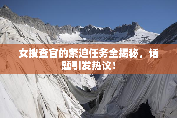 女搜查官的紧迫任务全揭秘，话题引发热议！