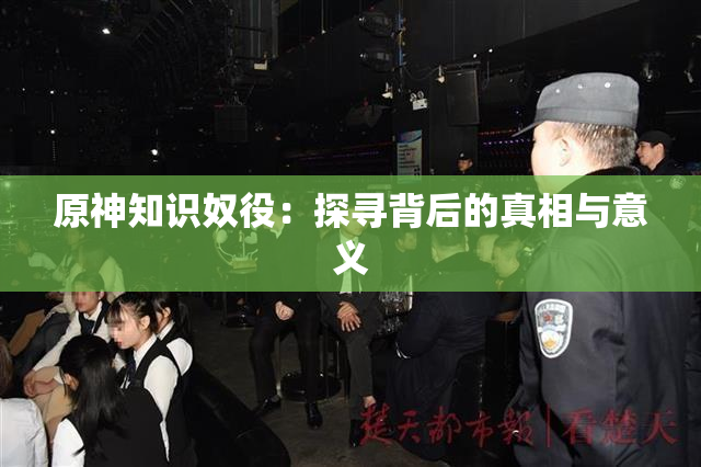 原神知识奴役：探寻背后的真相与意义