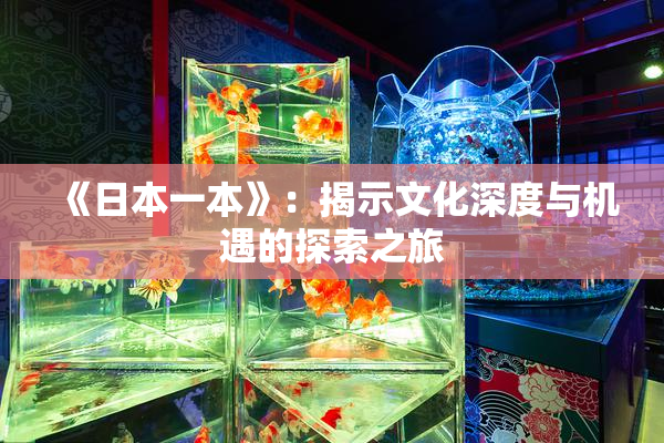 《日本一本》：揭示文化深度与机遇的探索之旅