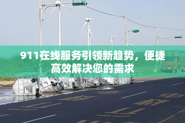 911在线服务引领新趋势，便捷高效解决您的需求