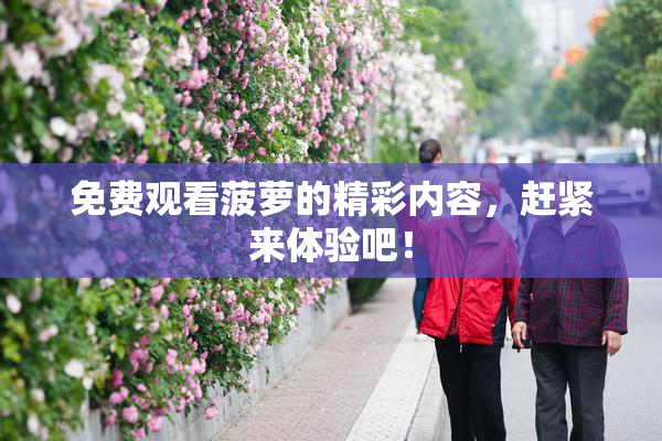 免费观看菠萝的精彩内容，赶紧来体验吧！