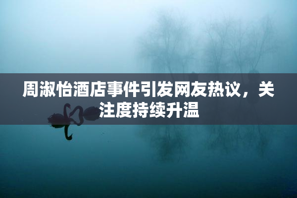 周淑怡酒店事件引发网友热议，关注度持续升温