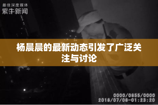 杨晨晨的最新动态引发了广泛关注与讨论