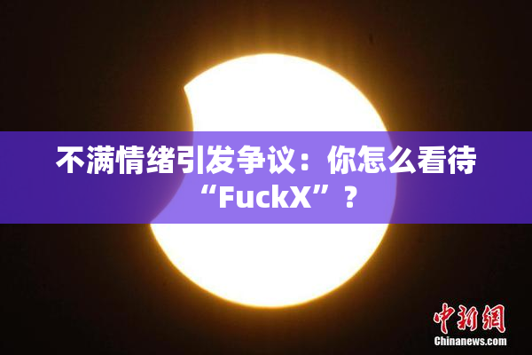 不满情绪引发争议：你怎么看待“FuckX”？