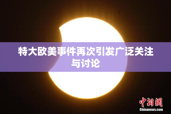 特大欧美事件再次引发广泛关注与讨论