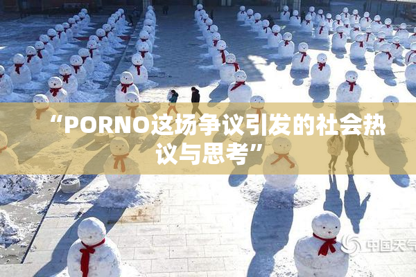 “PORNO这场争议引发的社会热议与思考”