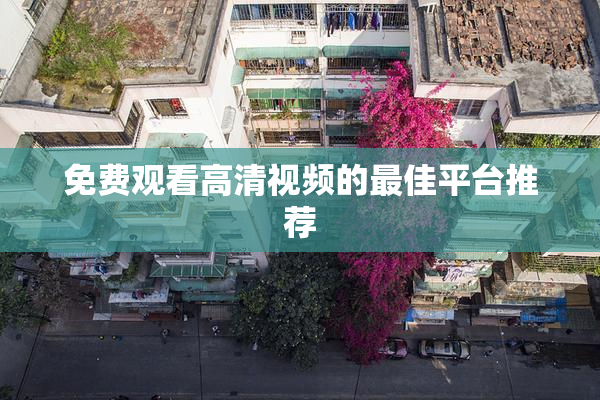 免费观看高清视频的最佳平台推荐