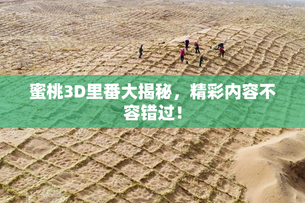 蜜桃3D里番大揭秘，精彩内容不容错过！