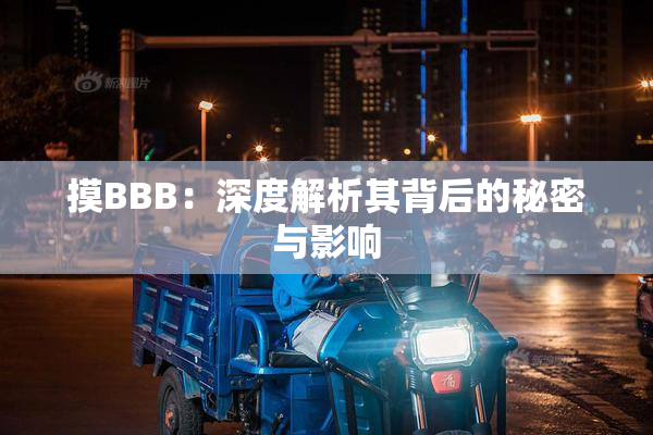 摸BBB：深度解析其背后的秘密与影响