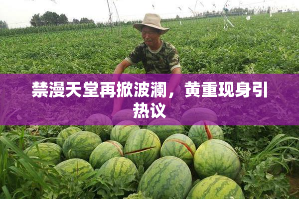 禁漫天堂再掀波澜，黄重现身引热议