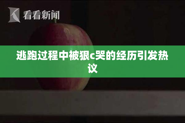 逃跑过程中被狠c哭的经历引发热议