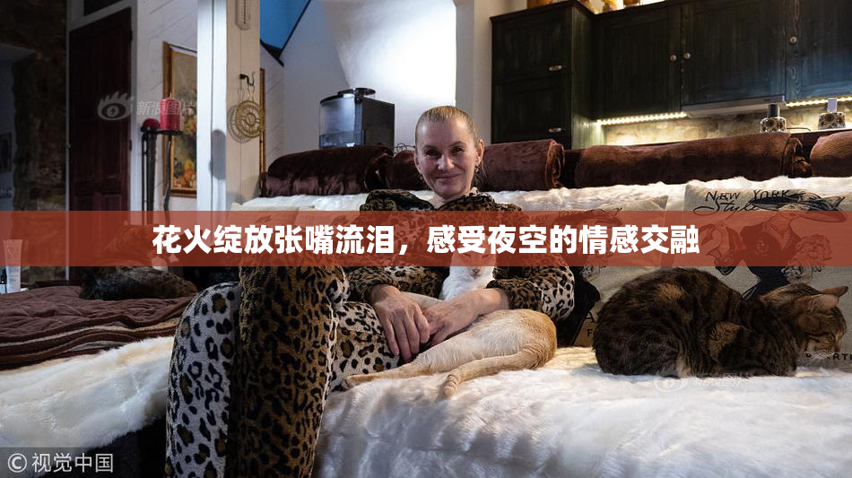 花火绽放张嘴流泪，感受夜空的情感交融