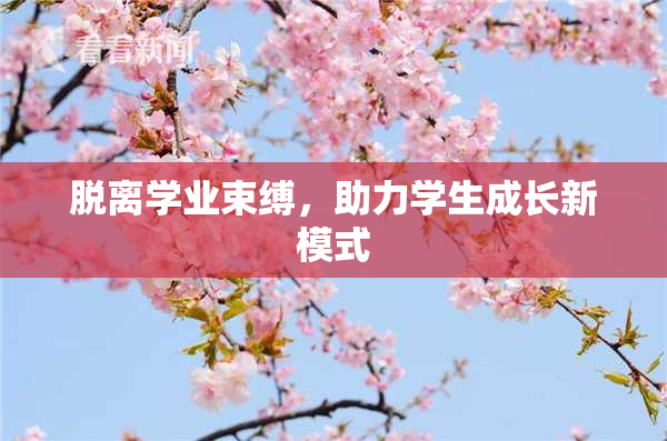 脱离学业束缚，助力学生成长新模式