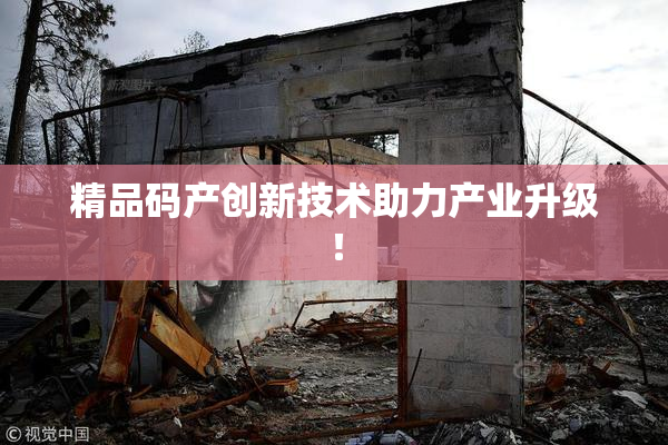 精品码产创新技术助力产业升级！