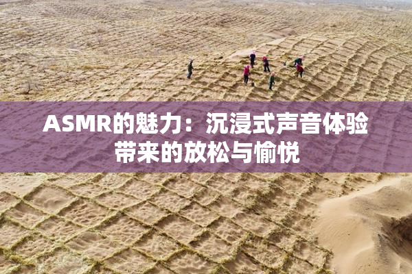 ASMR的魅力：沉浸式声音体验带来的放松与愉悦