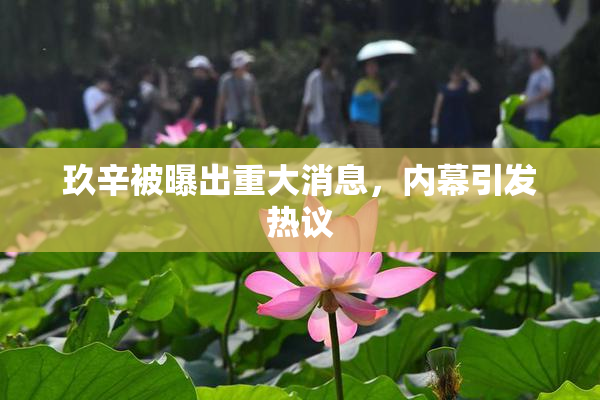 玖辛被曝出重大消息，内幕引发热议