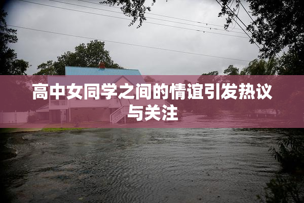 高中女同学之间的情谊引发热议与关注