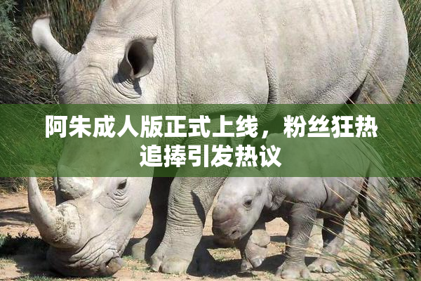 阿朱成人版正式上线，粉丝狂热追捧引发热议