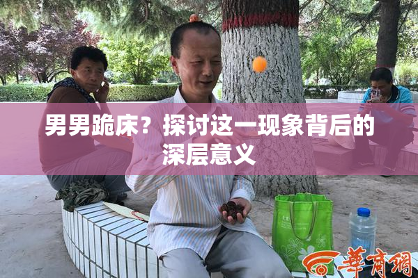 男男跪床？探讨这一现象背后的深层意义