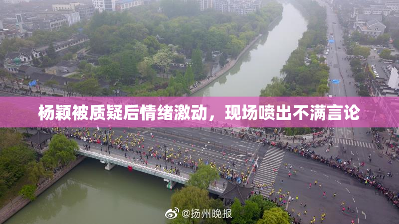 杨颖被质疑后情绪激动，现场喷出不满言论