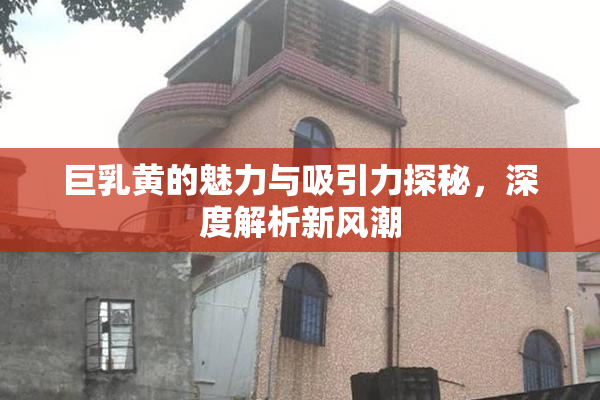 巨乳黄的魅力与吸引力探秘，深度解析新风潮