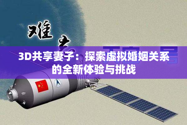 3D共享妻子：探索虚拟婚姻关系的全新体验与挑战
