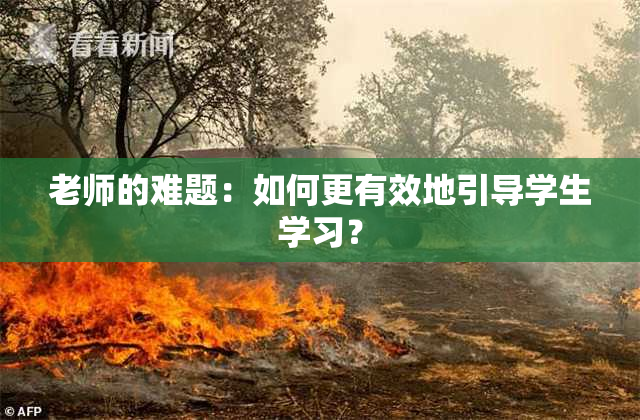 老师的难题：如何更有效地引导学生学习？