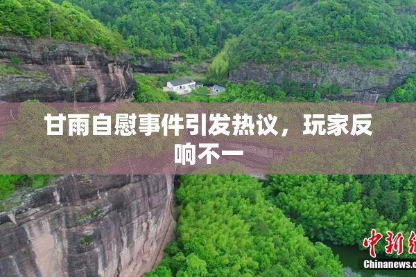 甘雨自慰事件引发热议，玩家反响不一