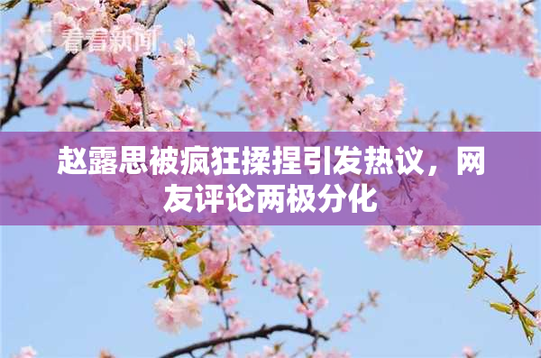 赵露思被疯狂揉捏引发热议，网友评论两极分化