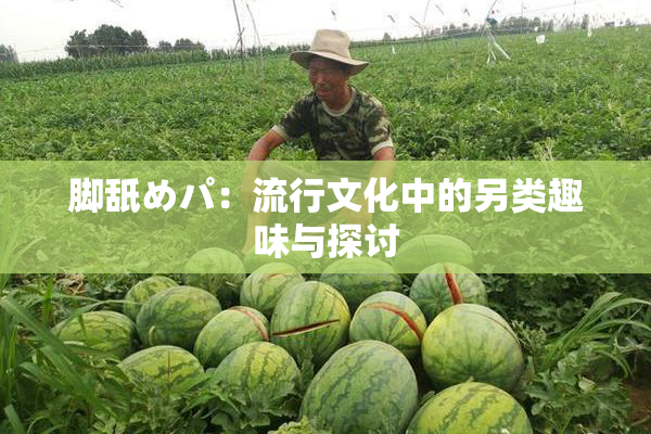 脚舐めパ：流行文化中的另类趣味与探讨