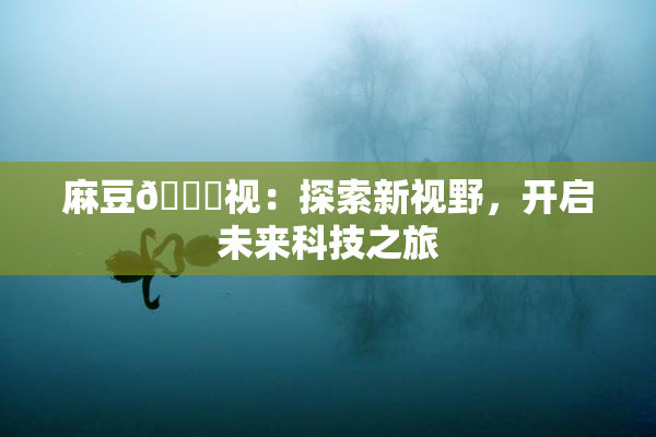 麻豆🔞视：探索新视野，开启未来科技之旅