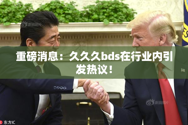 重磅消息：久久久bds在行业内引发热议！