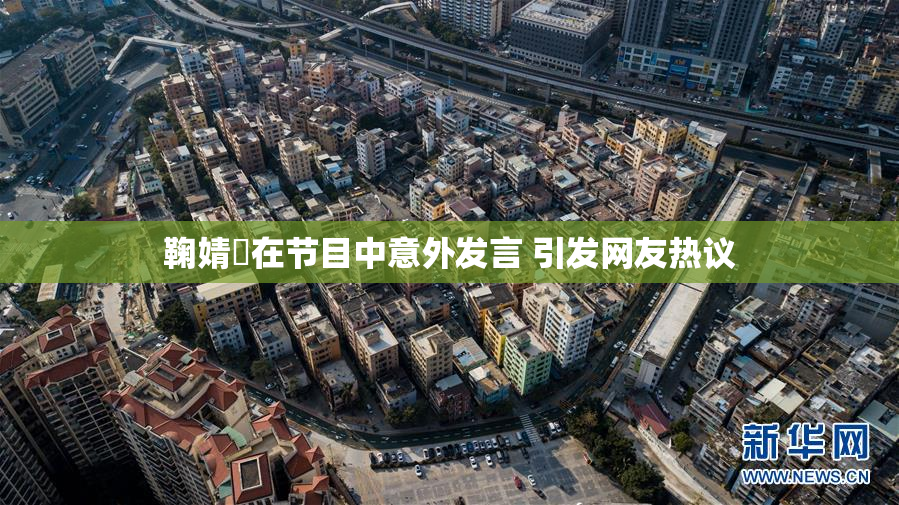 鞠婧祎在节目中意外发言 引发网友热议