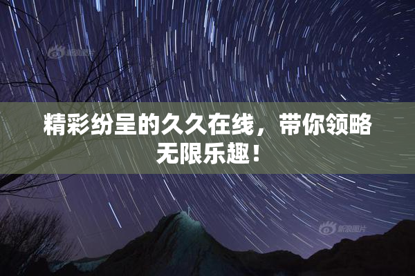 精彩纷呈的久久在线，带你领略无限乐趣！