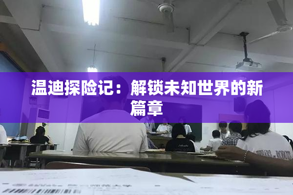 温迪探险记：解锁未知世界的新篇章