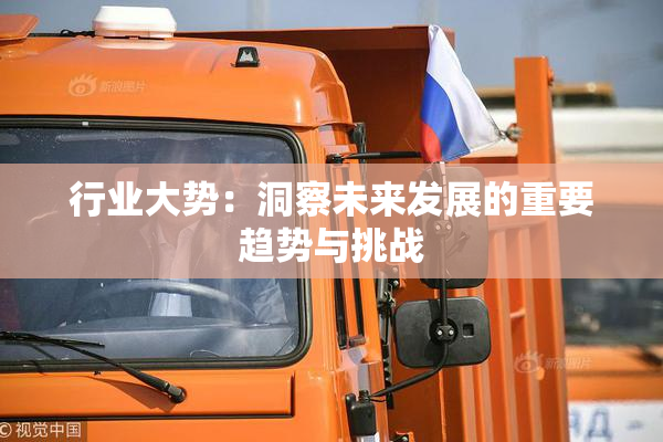 行业大势：洞察未来发展的重要趋势与挑战