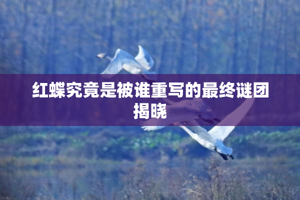 红蝶究竟是被谁重写的最终谜团揭晓
