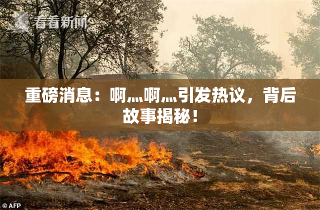 重磅消息：啊灬啊灬引发热议，背后故事揭秘！